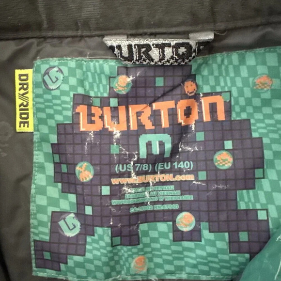 Burton Pants Unisex Candy Print Dryride Durashell Ski Snowboard Size 7-8 - Picture 8 of 9